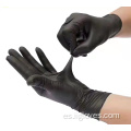 Guantes de mezcla de nitrilo de vinilo negro flexible sin polvo